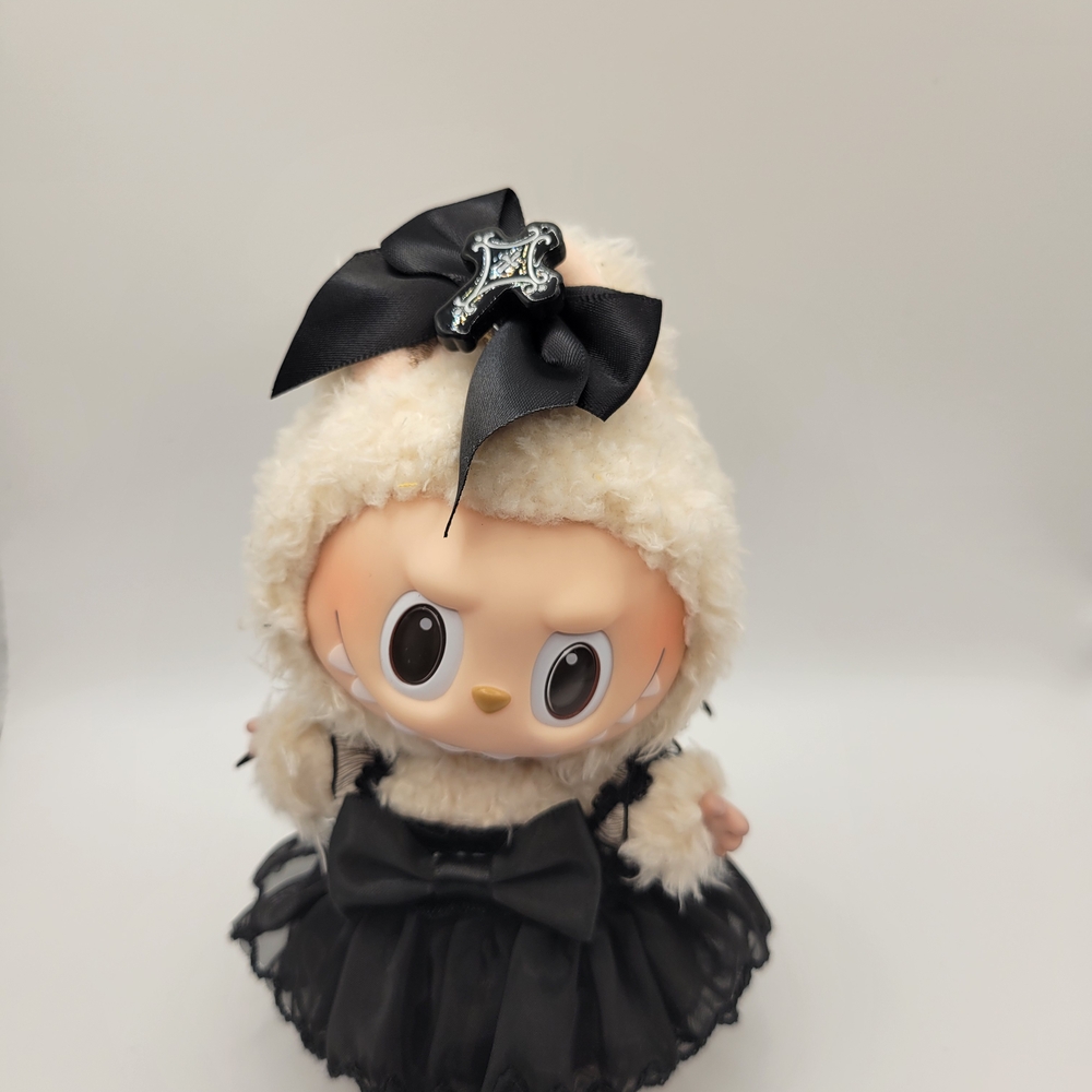 Black Dress With Bat Wings And Head Clip. No Doll Included.